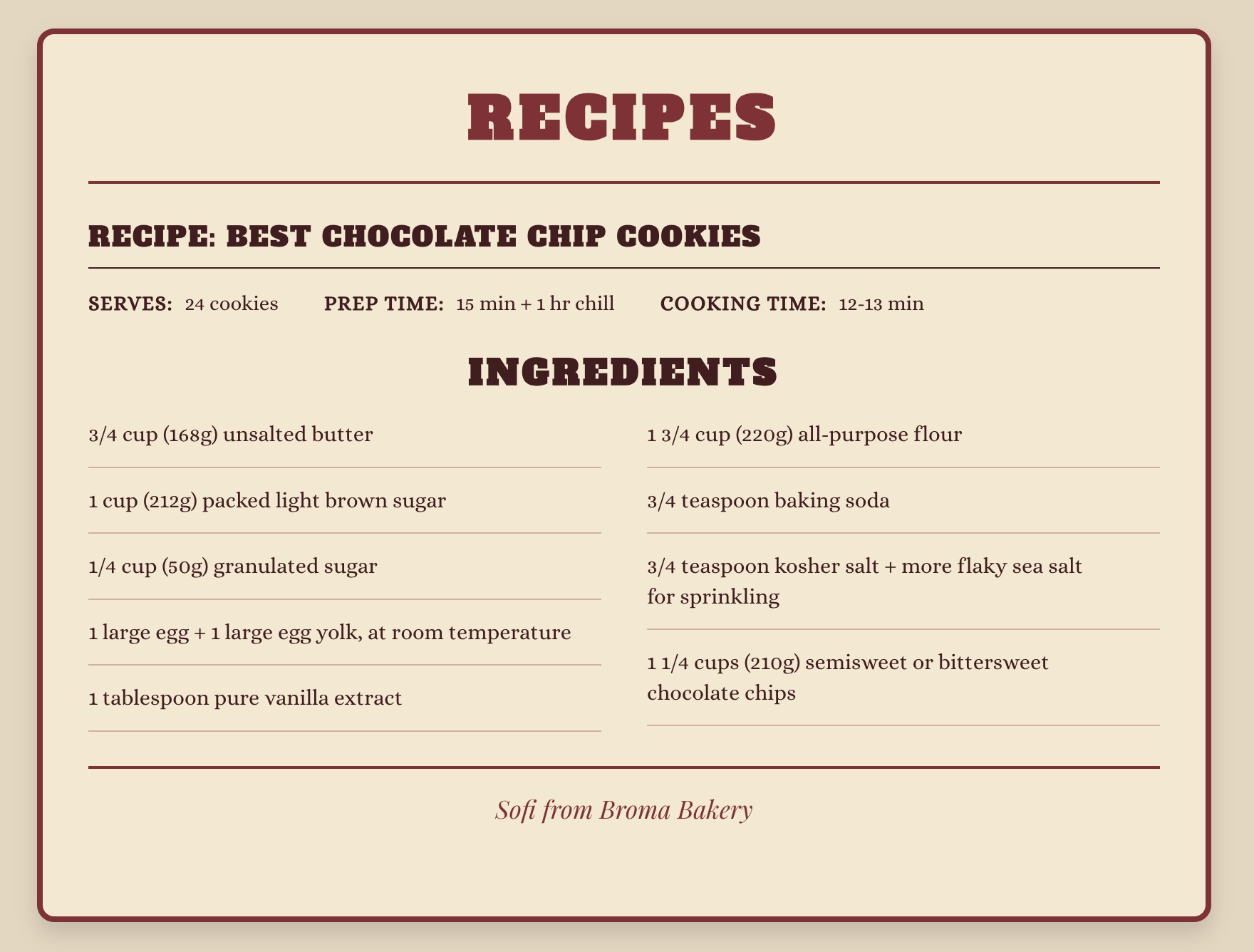 Screenshot of Assignment 03 showing the styled recipe card layout with ingredients and recipe details.